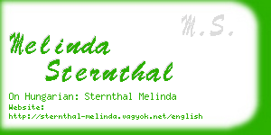 melinda sternthal business card